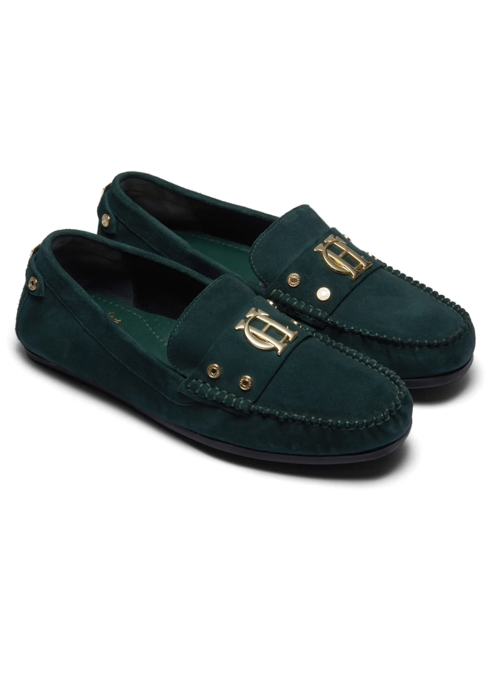 Holland Cooper Loafers|Footwear-The Driving Loafer Emerald