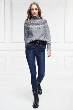 Holland Cooper Jeans|Wardrobe Staples-Thermal Jodhpur Jean Dark Indigo