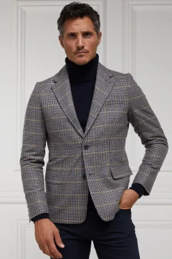 Holland Cooper Gifts For Him|Blazers-The Single Breasted Blazer Prince Of Wales Navy