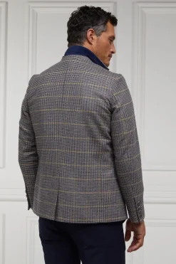Holland Cooper Gifts For Him|Blazers-The Single Breasted Blazer Prince Of Wales Navy