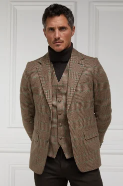 Holland Cooper Blazers|Shop By Product-The Single Breasted Blazer Clarence Check Forest