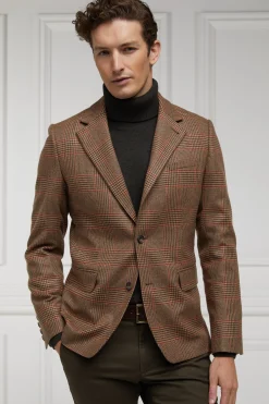 Holland Cooper Blazers|Shop By Product-The Single Breasted Blazer Clarence Check Merlot