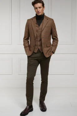 Holland Cooper Blazers|Shop By Product-The Single Breasted Blazer Clarence Check Merlot