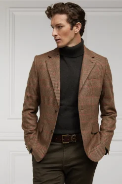 Holland Cooper Blazers|Shop By Product-The Single Breasted Blazer Clarence Check Merlot