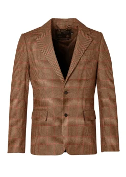 Holland Cooper Blazers|Shop By Product-The Single Breasted Blazer Clarence Check Merlot