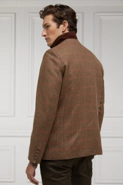 Holland Cooper Blazers|Shop By Product-The Single Breasted Blazer Clarence Check Merlot