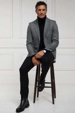 Holland Cooper Blazers|Shop By Product-The Single Breasted Blazer Mono Herringbone