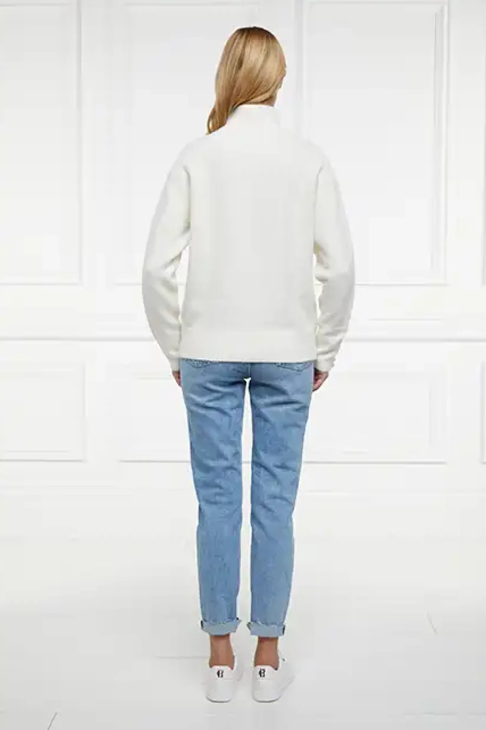 Holland Cooper Knitwear|Jade's Top Picks-Tori Half Zip Knit Natural