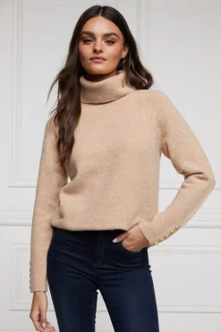 Holland Cooper Gifts For Her|Knitwear-Tori Knit Light Camel