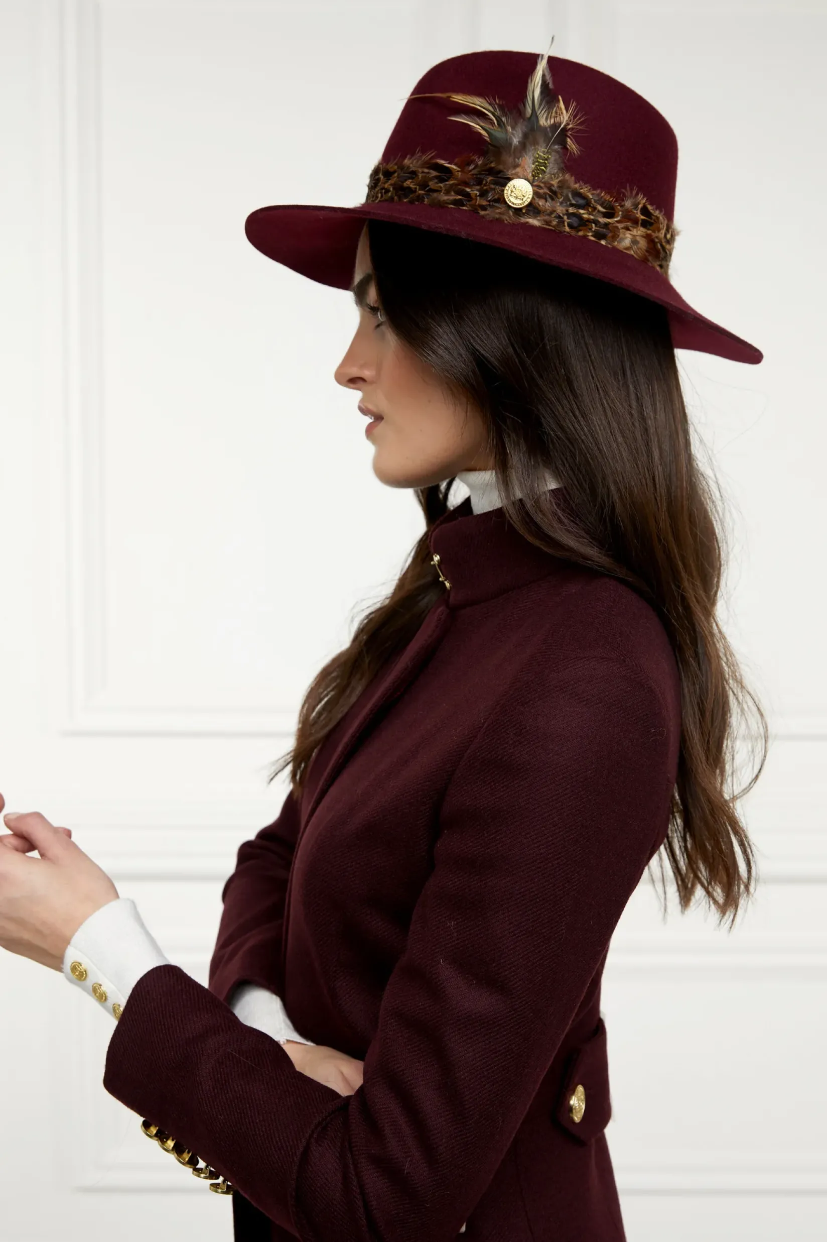 Holland Cooper Hats & Headbands|Hats & Headbands-Trilby Hat Mulberry