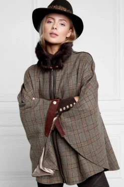 Holland Cooper Hats & Headbands|Hats & Headbands-Trilby Hat Double Feather Band Forest Green