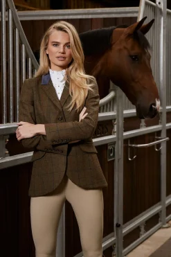 Holland Cooper Jackets|Shop By Product-Tweed Riding Jacket Glen Green
