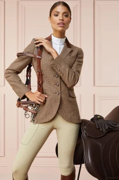 Holland Cooper Jackets|Shop By Product-Tweed Riding Jacket Tawny Brown