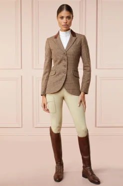 Holland Cooper Jackets|Shop By Product-Tweed Riding Jacket Tawny Brown