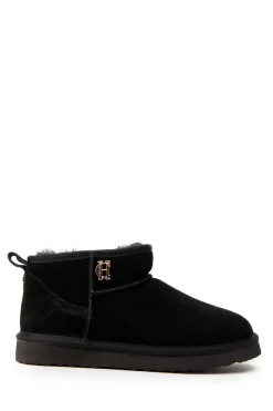 Holland Cooper Gifts For Her|Shearling Boots-Ultra Mini Shearling Boot Black