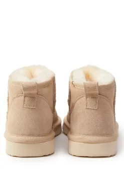 Holland Cooper Shearling Boots|Boots-Ultra Mini Shearling Boot Oyster