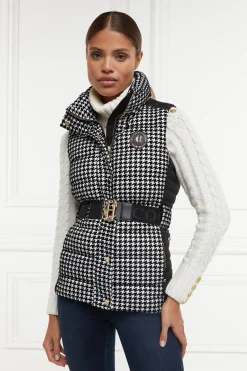 Holland Cooper Gilets-Valais Quilted Gilet Houndstooth
