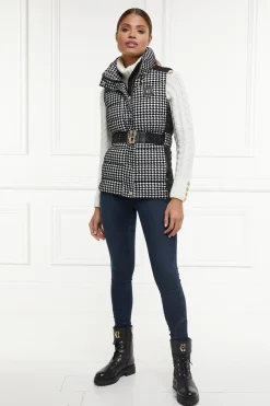Holland Cooper Gilets-Valais Quilted Gilet Houndstooth