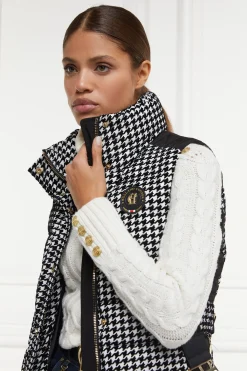Holland Cooper Gilets-Valais Quilted Gilet Houndstooth