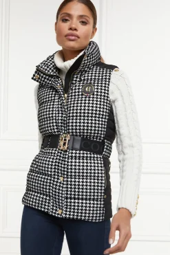 Holland Cooper Gilets-Valais Quilted Gilet Houndstooth