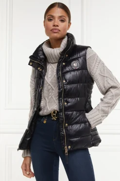 Holland Cooper Gilets-Valais Quilted Gilet Black