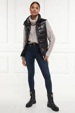 Holland Cooper Gilets-Valais Quilted Gilet Black
