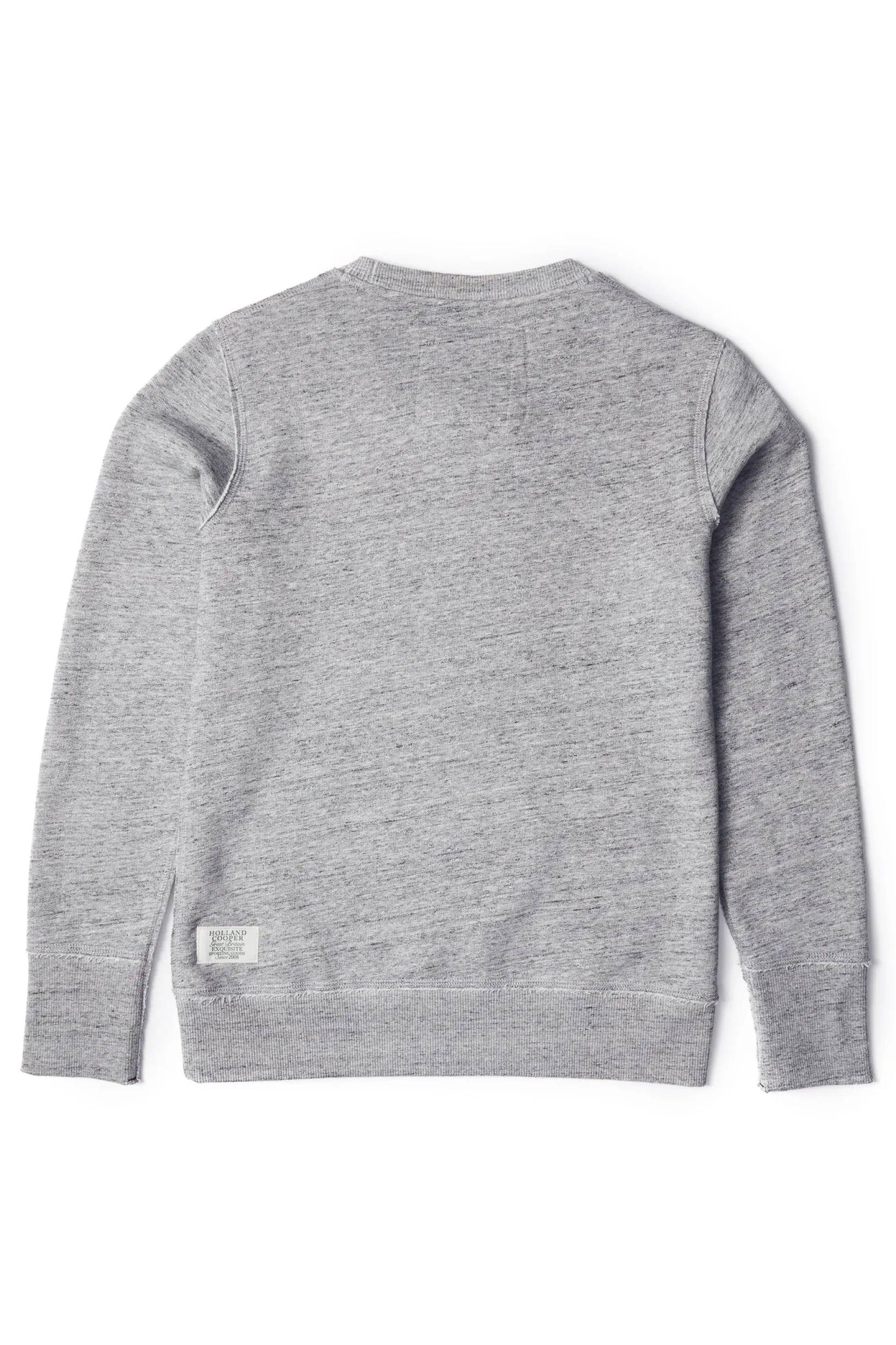 Holland Cooper Sweatshirts|Casualwear-Varsity Crew Grit Marl