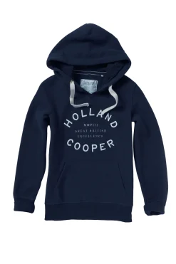 Holland Cooper Hoodies|Casualwear-Varsity Hoodie Ink Navy