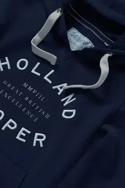Holland Cooper Hoodies|Casualwear-Varsity Hoodie Ink Navy