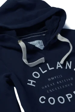 Holland Cooper Hoodies|Casualwear-Varsity Hoodie Ink Navy