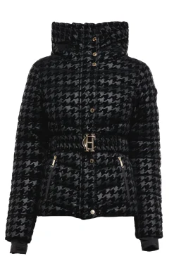 Holland Cooper Jackets-Vermont Puffer Jacket Mono Houndstooth