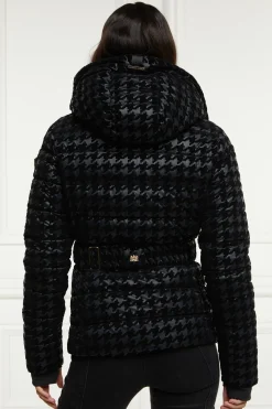 Holland Cooper Jackets-Vermont Puffer Jacket Mono Houndstooth