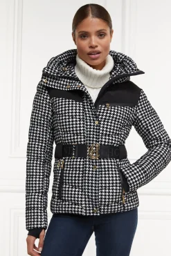 Holland Cooper Jackets-Vermont Puffer Jacket Houndstooth