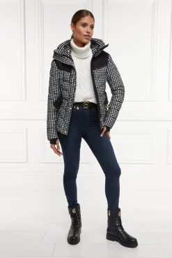Holland Cooper Jackets-Vermont Puffer Jacket Houndstooth