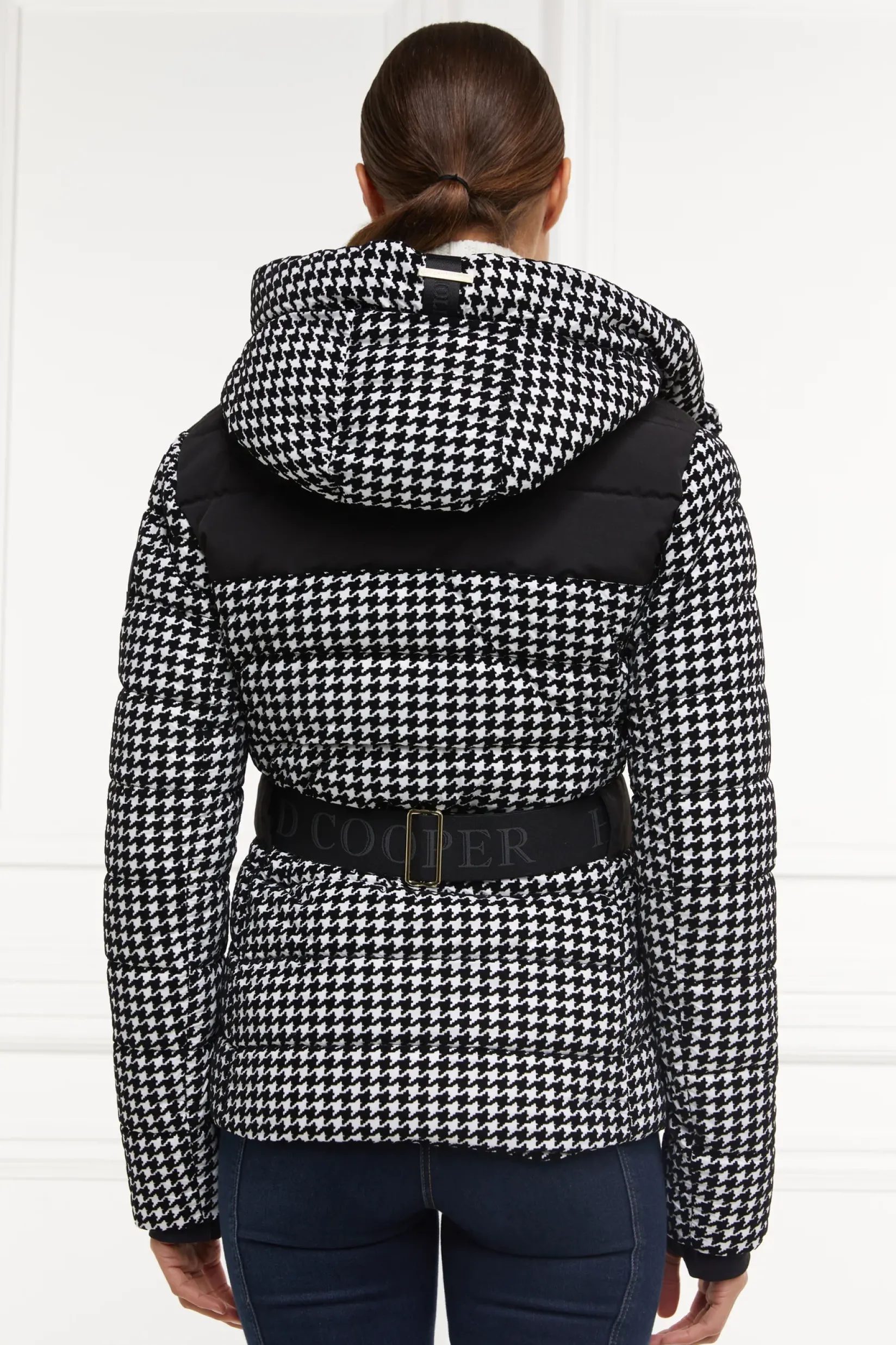 Holland Cooper Jackets-Vermont Puffer Jacket Houndstooth