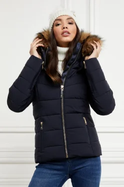 Holland Cooper Jackets-Whistler Puffer Jacket Ink Navy