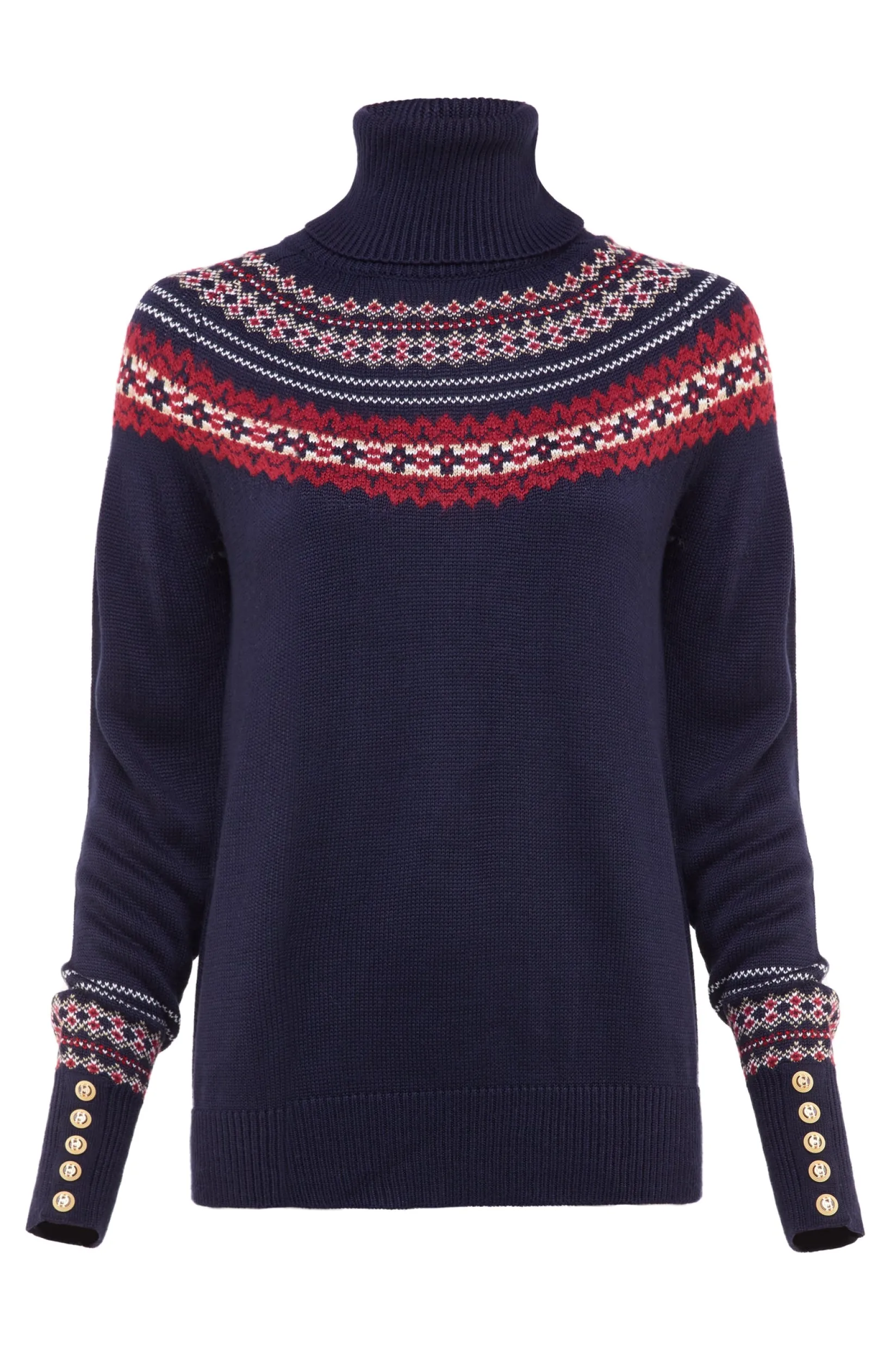 Holland Cooper Knitwear-Whistler Roll Neck Knit