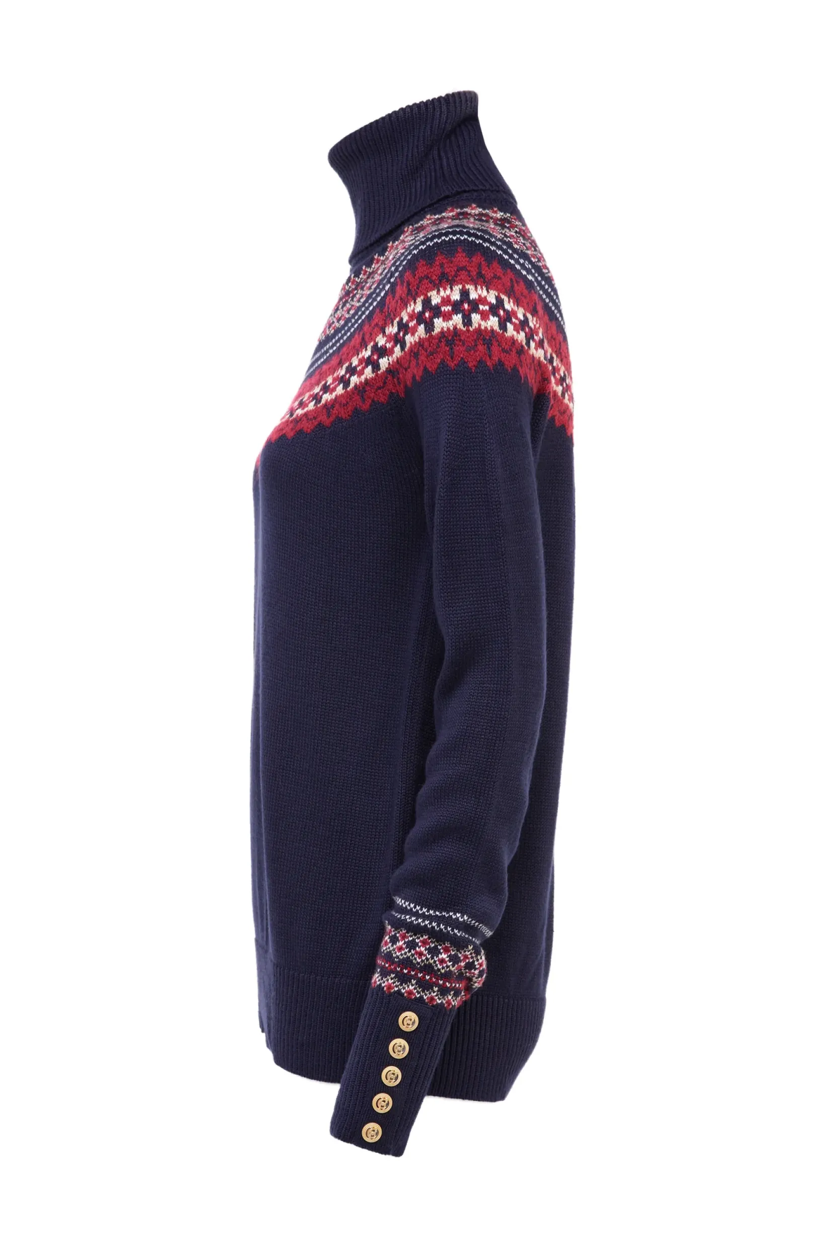 Holland Cooper Knitwear-Whistler Roll Neck Knit