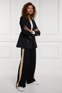 Holland Cooper Trousers|Jade's Top Picks-Wide Leg Pant Black