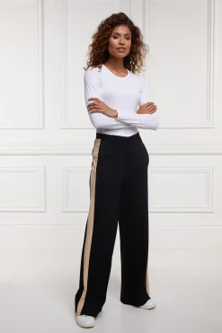Holland Cooper Trousers|Jade's Top Picks-Wide Leg Pant Black