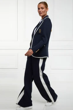 Holland Cooper Trousers|Seasonal Inspiration-Wide Leg Pant Ink Navy
