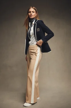 Holland Cooper Trousers-Wide Leg Pant Camel