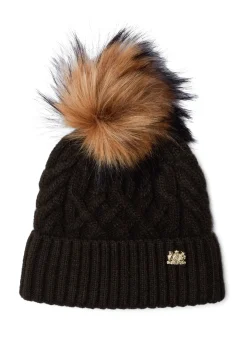 Holland Cooper Headwear|Hats & Headbands-Windsor Bobble Hat Fern Green