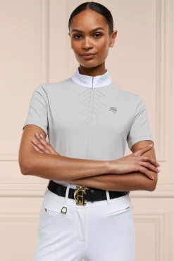 Holland Cooper Base Layers|Shop By Product-Windsor Short Sleeve Base Layer Pebble