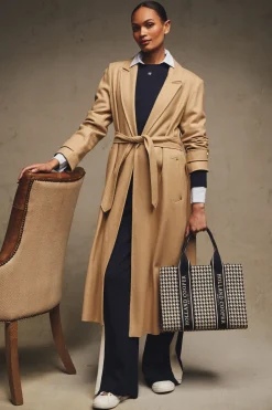 Holland Cooper Wardrobe Staples|Coats-Wrap Coat Camel