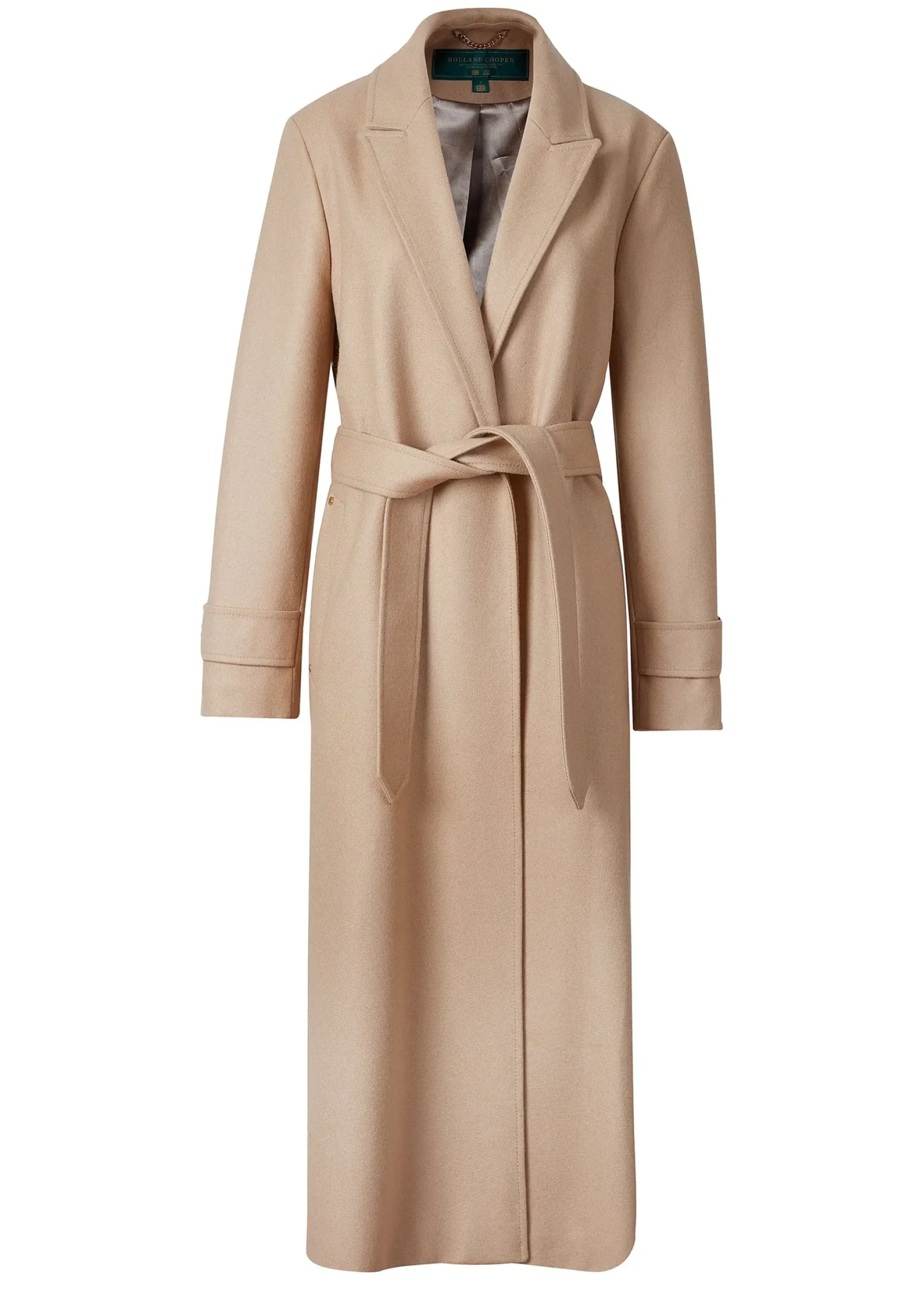 Holland Cooper Wardrobe Staples|Coats-Wrap Coat Camel