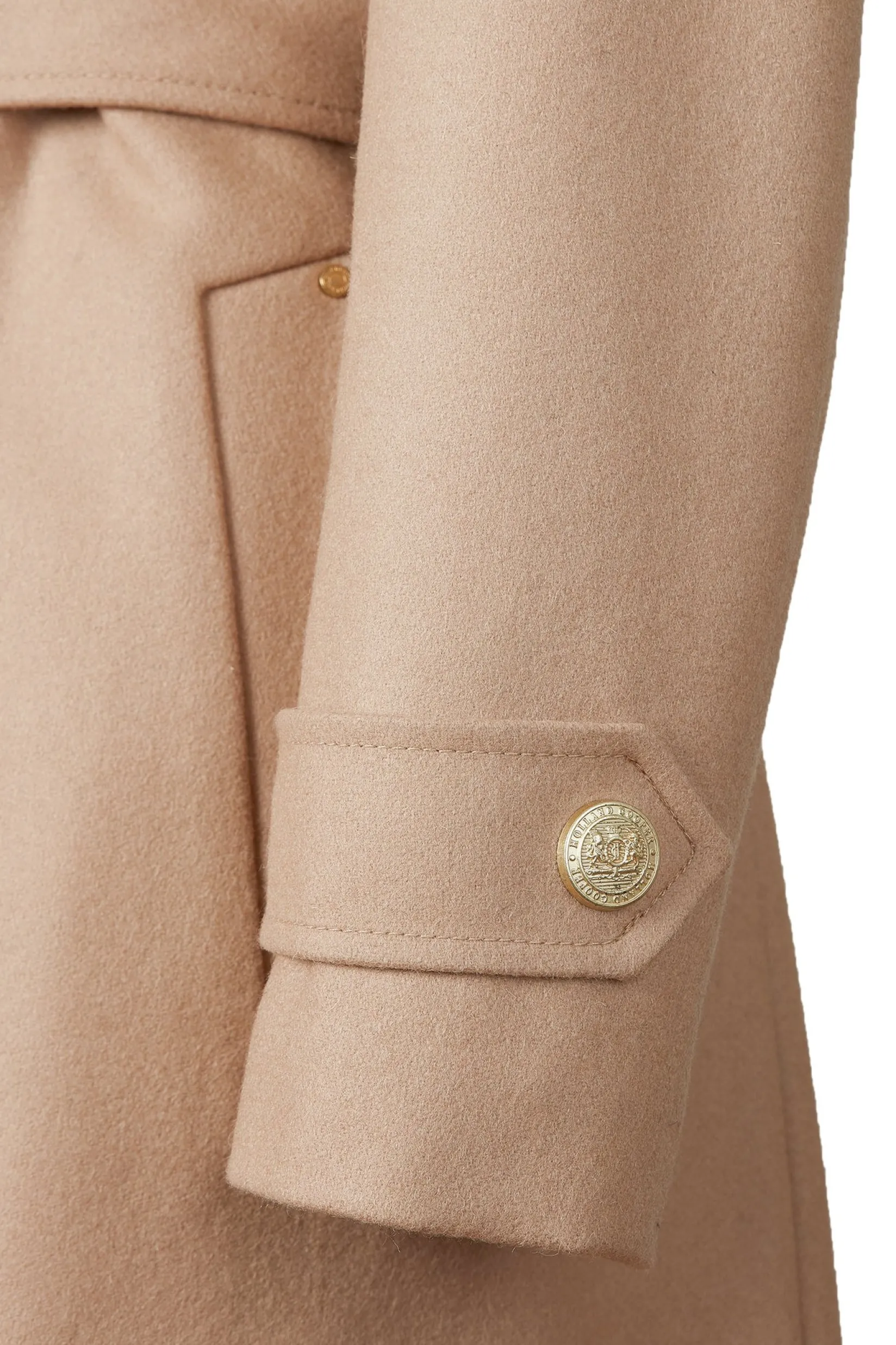 Holland Cooper Wardrobe Staples|Coats-Wrap Coat Camel