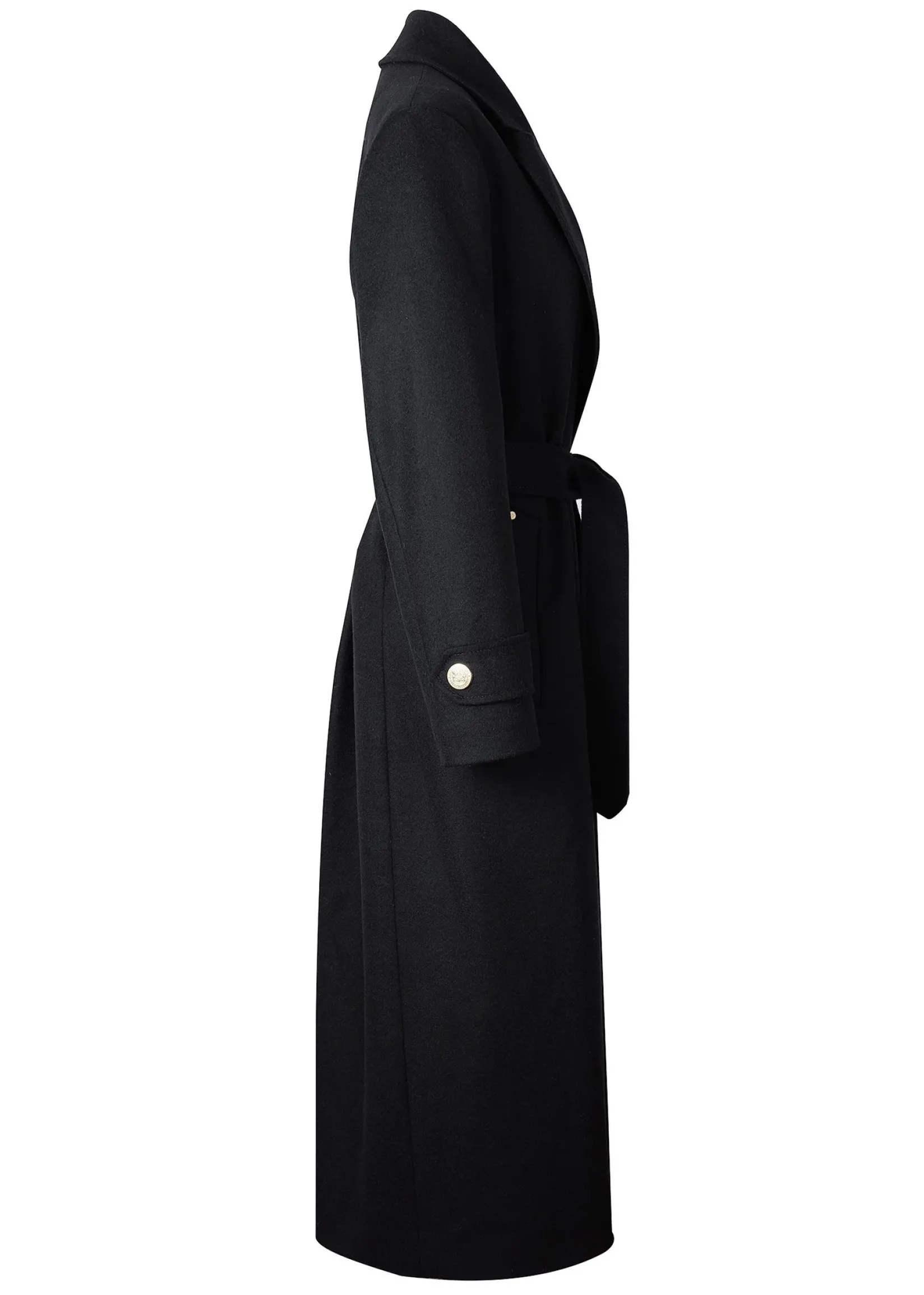 Holland Cooper Coats|In Stock Tailoring-Wrap Coat Soft Black