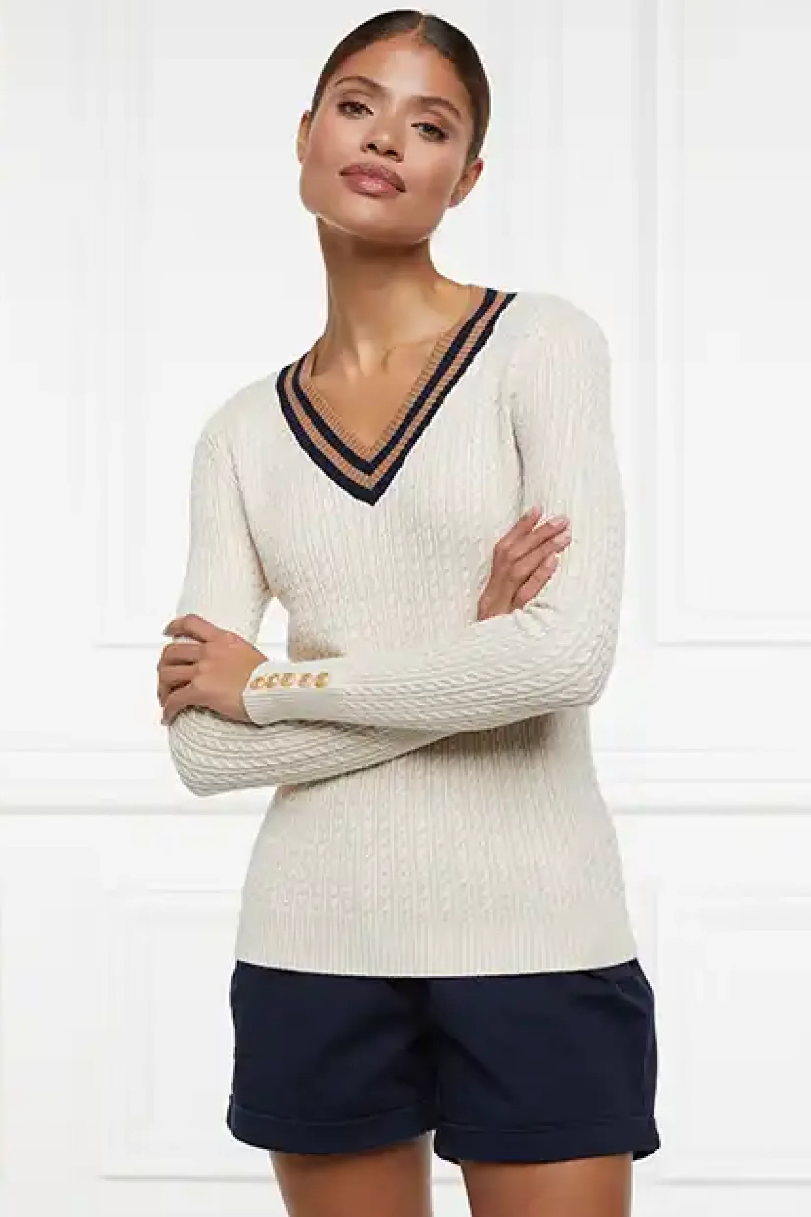 Holland Cooper Knitwear|Shop By Product-Zoe Knit Almond